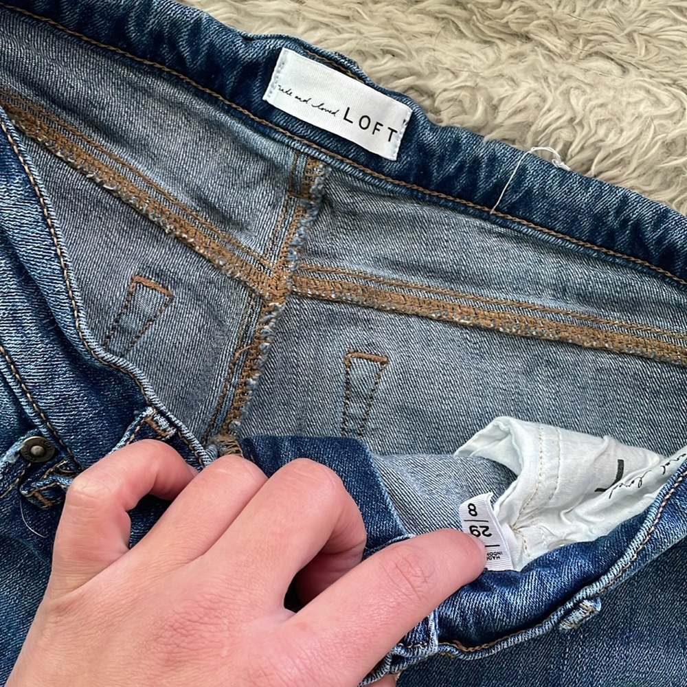 LOFT Classic Blue Jeans - Picture 2 of 3